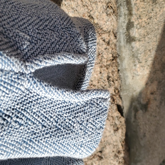 Faherty Seabrook French Terry Hoodie Poncho V-Neck Herringbone Large - Picture 9 of 16